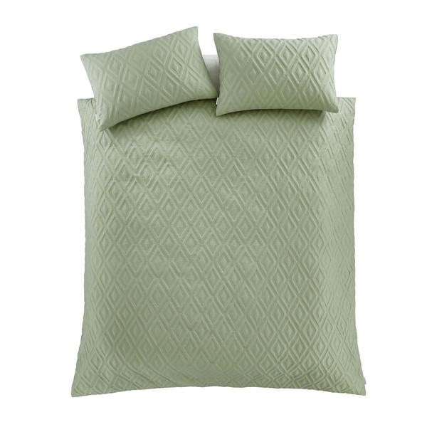 Jacob Geo Sage Green Duvet Cover Set