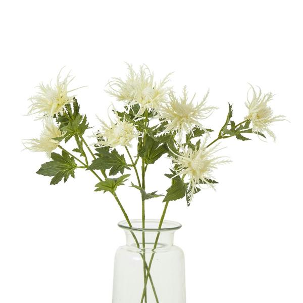 Wyld Haus Set of 3 Artificial Flowers Cream Sea Holly Sprays