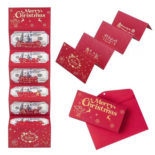 Leaper Christmas Hot-Stamped Foldable Red Envelope