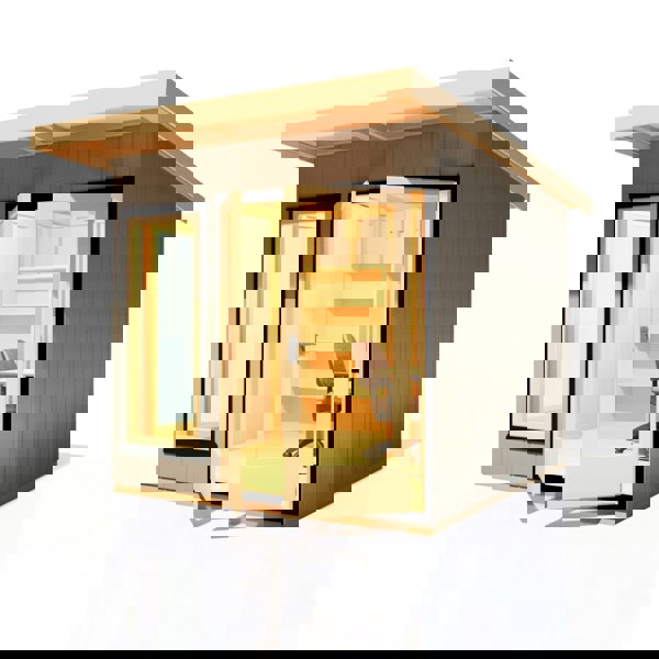 8x8 insulated Garden Studio Office Pent Roof - Best Shed