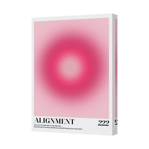 Benjamin Tate Design Pink Abstract Alignment Canvas Print 222 Modern Wall Art