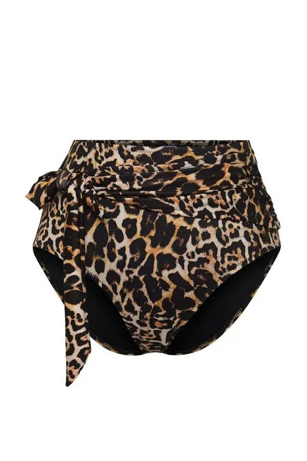 WOVCOR Tie-Up Hipster High-Waisted Bikini Bottom