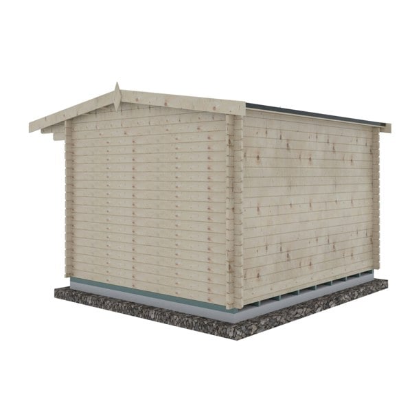 Shire Marlborough 10Gx12 Log Cabin 28mm interlock cladding - Best Shed