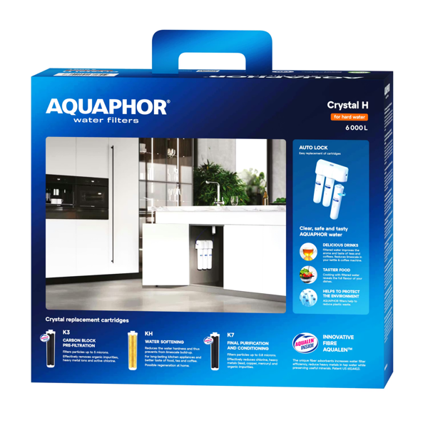 AQUAPHOR CRYSTAL water filter system Crystal H: Filter Capacity 6000 Litres