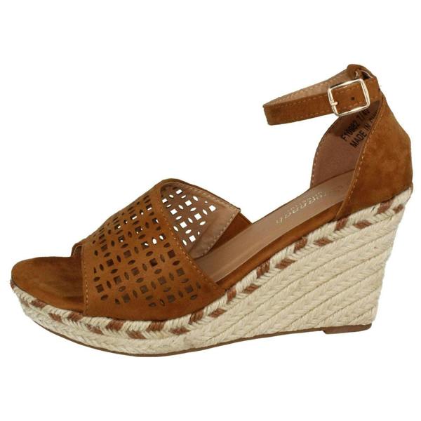 Savannah Ladies Savannah Wedge Open Toe Summer Sandals
