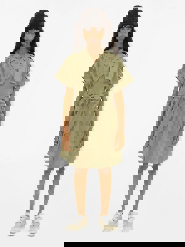 Burberry Kids Burberry Girls Chloe Trench Dress in Green