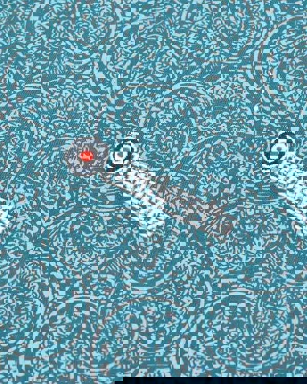 Lambretta Mens Classic Paisley Tonal Mod Retro Ska Casual Polo