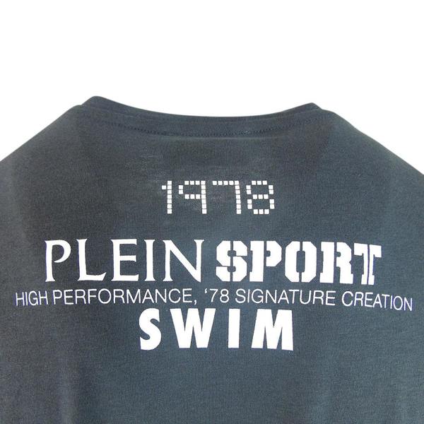 Plein Sport Spiral Logo Dark Grey T-Shirt