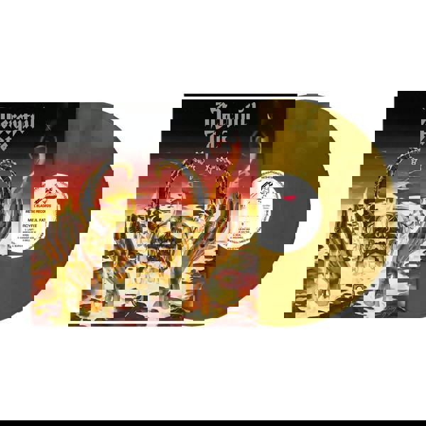 Mercyful Fate '9' LP Yellow Ochre with Blue Swirls Vinyl