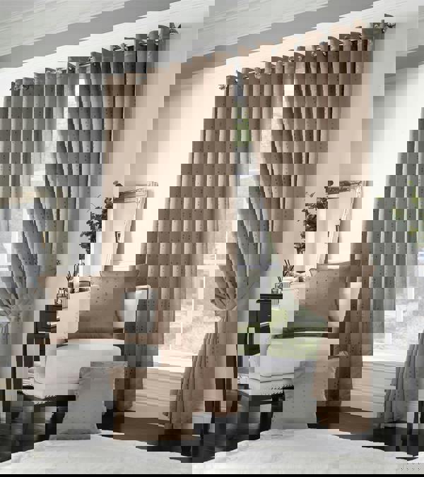 Luxury Living Adi Lined Ring Top Eyelet Curtains