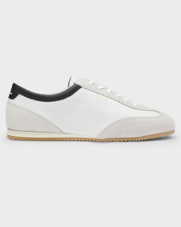 BOSS Orange Lineor Low Profile Mens Trainers - Open White 121
