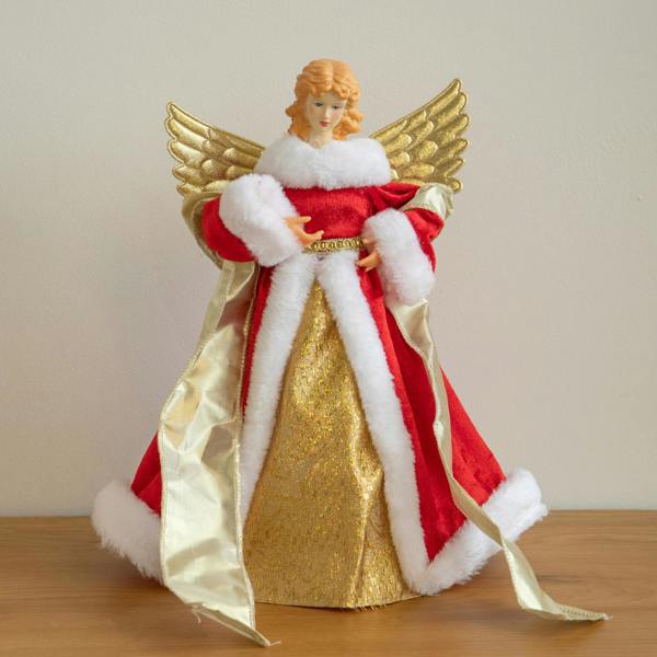 Samuel Alexander 30cm Traditional Christmas Angel Tree Topper Decoration