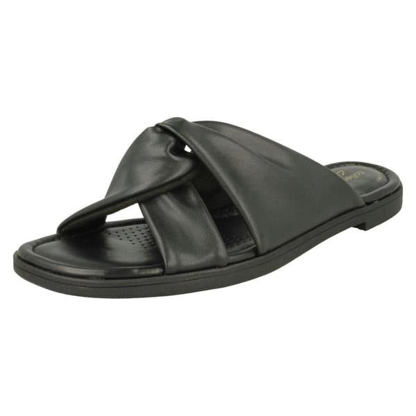 Clarks Ladies Clarks Knot Detailed Mule Sandals Reyna Twist
