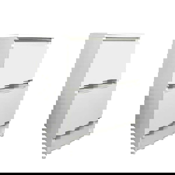 matt white 2 drawer 2