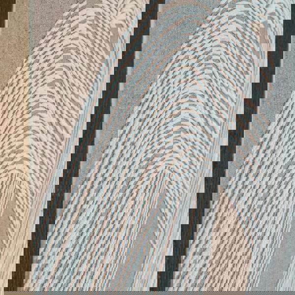 Hill Interiors Lunora Line Art Framed Canvas Print - Brown/White - 