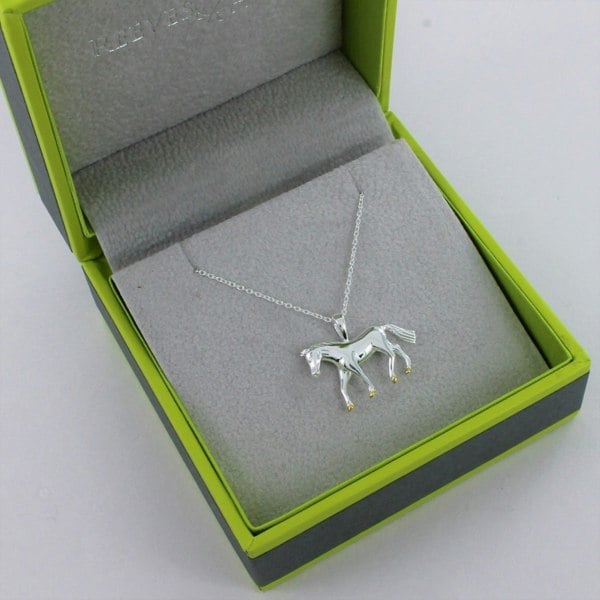 Sterling Silver Merrylegs Horse Equestrian Necklace - Reeves & Reeves