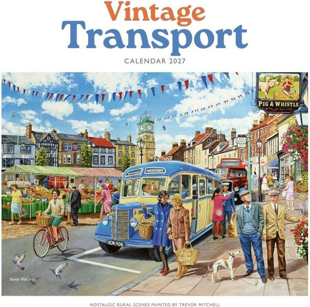Vintage Transport Calendar 2027 (illustrations by Trevor Mitchell)