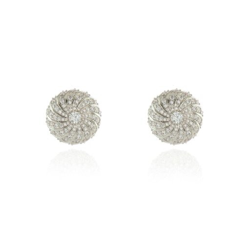 Cachet London Rimon Silver Clip On Earrings