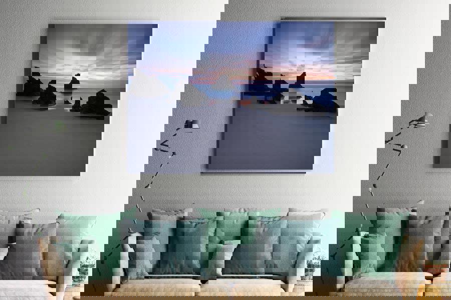 Dancing Stones photographic print on canvas