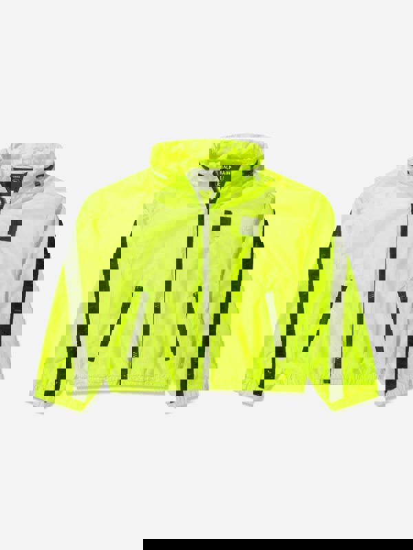 Balmain Boys Fluorescent Zip Up Jacket in Yellow
