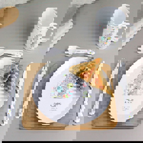 Personalised Memento Company Personalised Tiny Tatty Teddy Cuddle Bug Plastic Plate