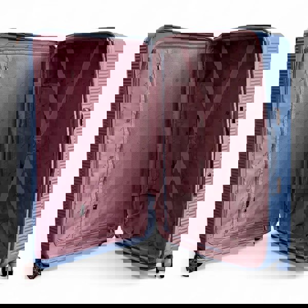 Snowball Hard Shell Luggage 8 Spinner Wheels Travel Suitcase