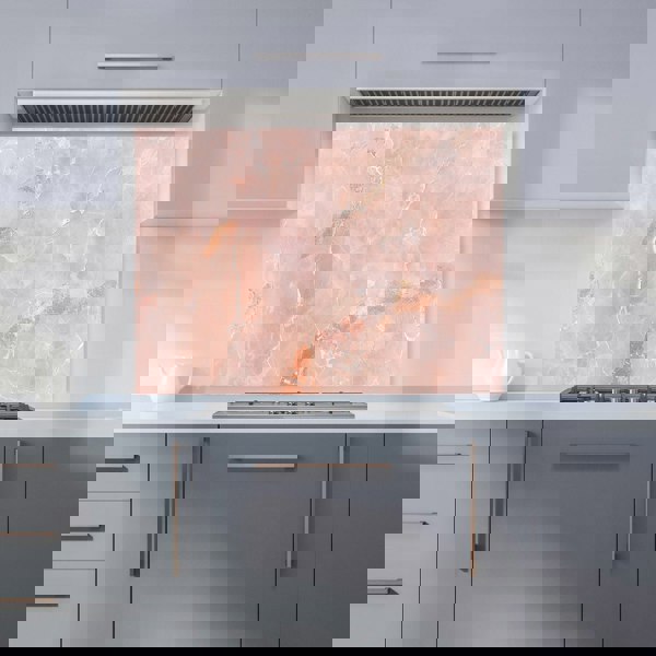 Warren Reed - Designer Sweet Peach Quartz Effect Kitchen Splashback