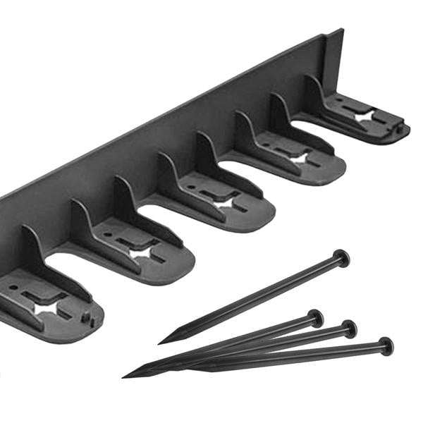 Flexible Lawn and Garden Edging with Ground Spikes Easy Install