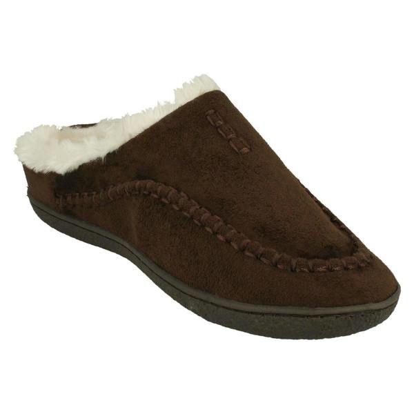 Cushion-Walk Mens Cushion-Walk Warm Lined Mule Slippers Boris