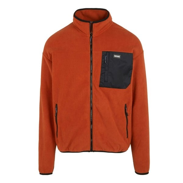 Regatta Mens Frankie Full Zip Fleece Jacket - Red Ochre