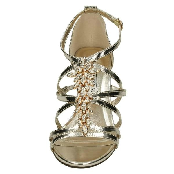 Anne Michelle Ladies Anne Michelle Mid Heel Strappy Sandals