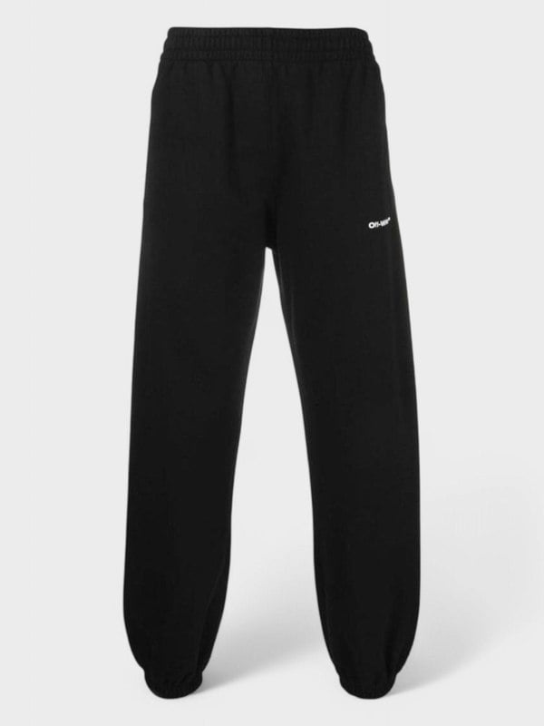 Off - White Wav Out Diag Short Sweatpant Black - Supplied FashionOff - White
