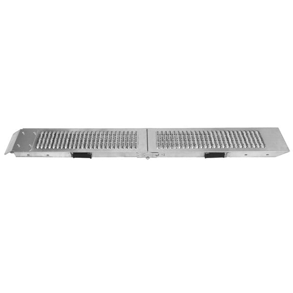 Durable aluminum T-Mech foldable motorbike ramp with a textured surface for grip, featuring a compact design for easy storage