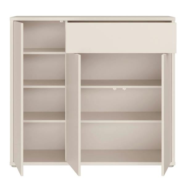 Furniture To Go Alice Springs Sideboard with 3 Doors Push-to-Open & 1 Drawer Push-to-Open in Sand