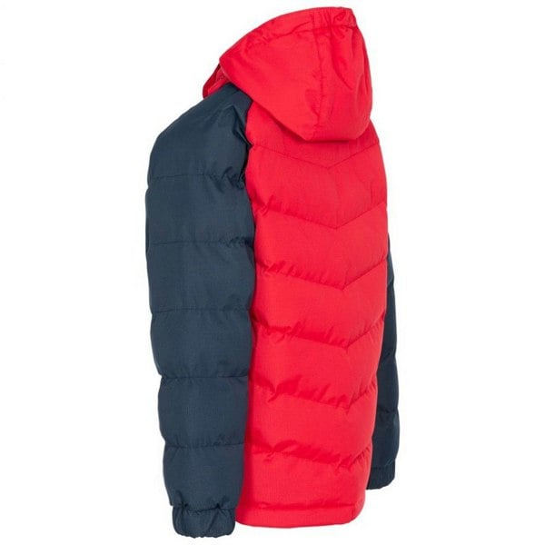 Trespass Childrens Boys Sidespin Waterproof Padded Jacket - Red/Black