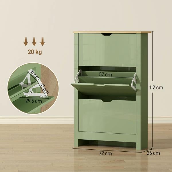 Flip-down Shoe Cabinet