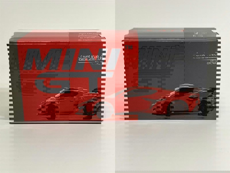 Mini GT Chevrolet Corvette Z06 Torch Red RHD 1:64 Scale MGT00477R