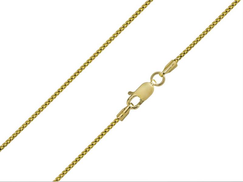 Cooksongold 9ct Yellow Gold Franco Necklace Chain, Fully UK Hallmarked