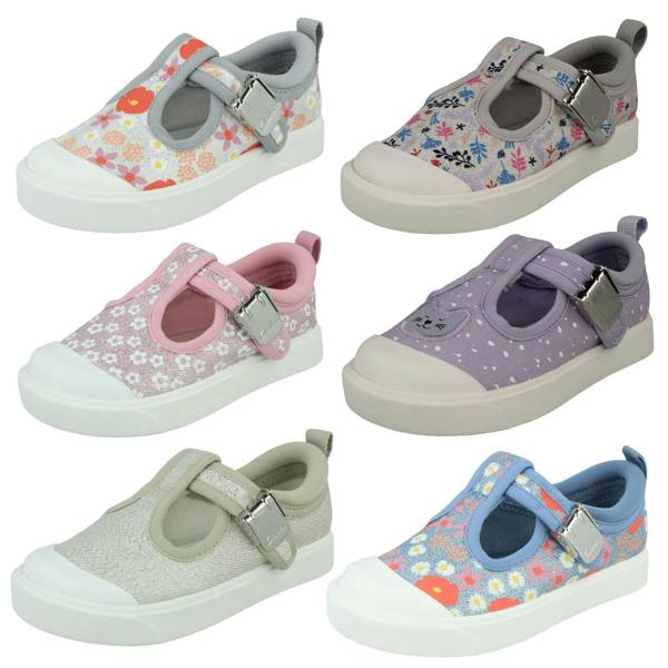 Clarks Girls Clarks Casual T-Bar Shoes City Dance