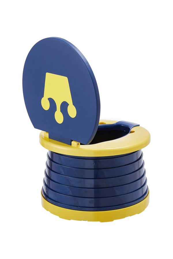 Living and Home Dark Blue Foldable Portable Toddler Potty Toilet: Safe, Sized, and Height-Appropriate
