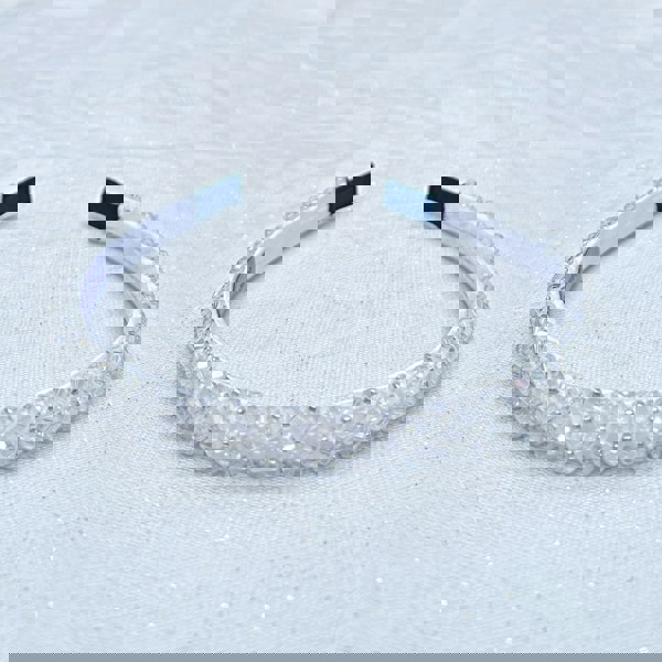 White Headband Thin Headband Sparkly