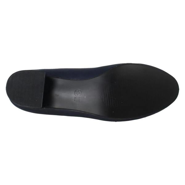 Spot On Ladies Spot On Short Heel Bow Detailed Court Shoes F90152