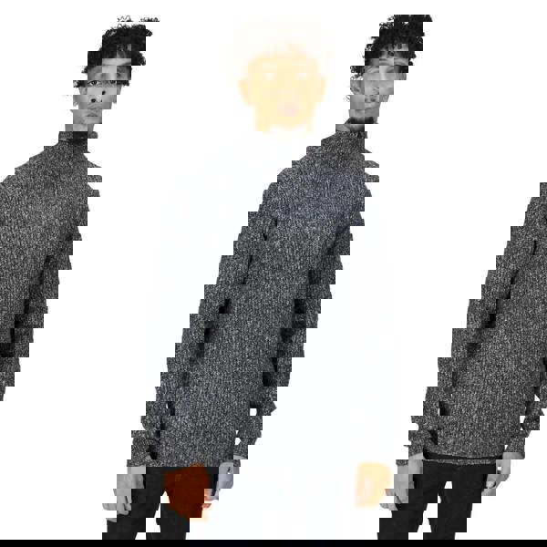 Regatta Mens Kaison Marl Knitted Half Zip Jumper - Navy - 