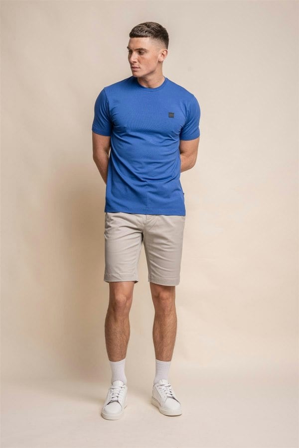 Dakota slate chino shorts front