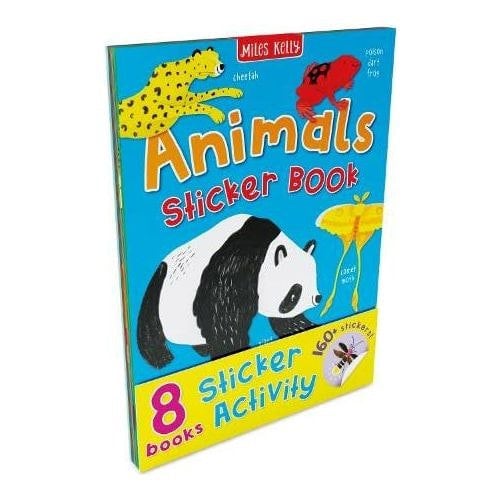 Sticker Activity Books 8 Books Set by (Animals, Bugs, Dinosaurs + MORE)