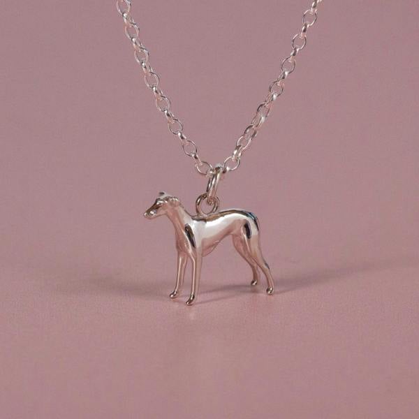 Whippet Silver Necklace - Personalised - MYLEE London