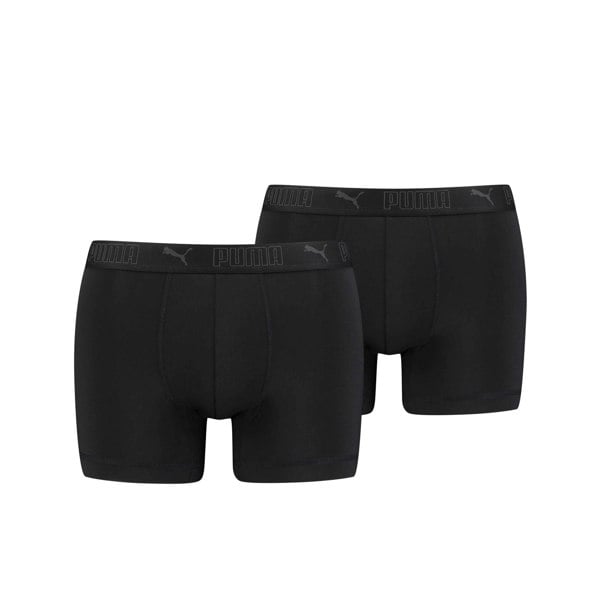 Puma Mens Active Boxer Shorts (Pack of 2) - Black