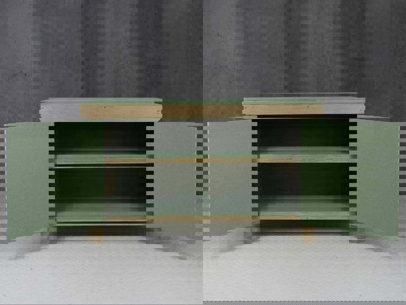 Arbor Garden Solutions Wooden UniMDF Moisture Resistant Workbench With Lockable Cupboard (V.9) Double Shelf