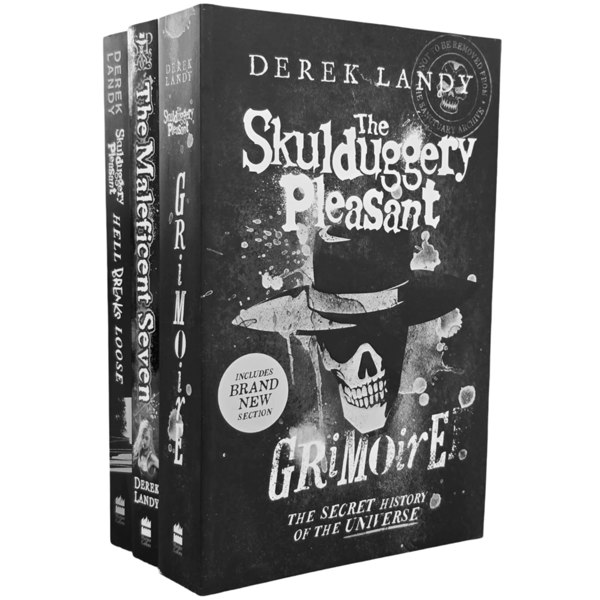 The Skulduggery Pleasant 3 Book Set Tanith Low in the Maleficent Seven, Hell Breaks Loose & Grimoire