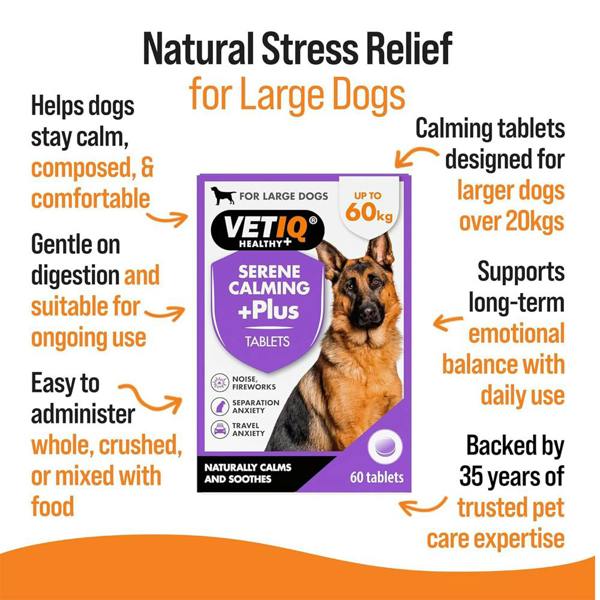 Mark & Chappell M&C Vetiq Serene-Um Xtra 60 Tablets for Dogs